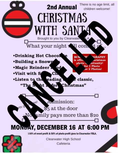 Christmas with Santa Cancelled 2019